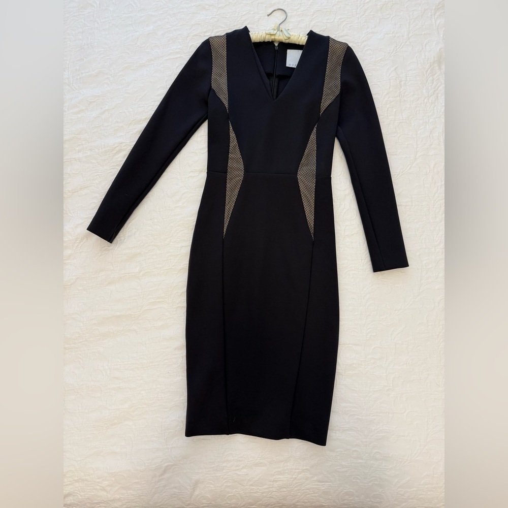 Ciel Elegant Black Long Sleeve Dress